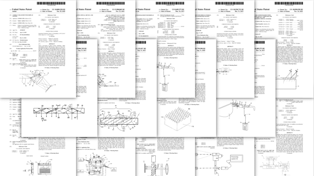 Lumus has 110 published patent families reflecting the company's culture of innovation within R&D and materials breakthroughs.